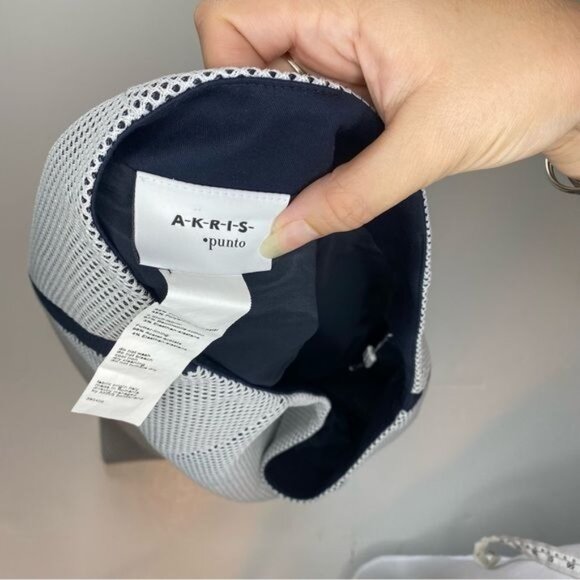 Akris Punto White Mesh Pencil skirt with black stripe Size 12 - Picture 5 of 9